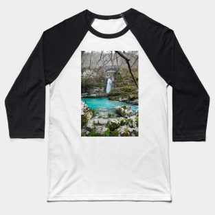 Waterfall on Kozjak River Baseball T-Shirt